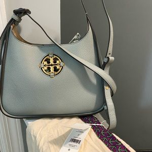 Tory Burch Miller Small Classic Shoulder/Crossbody Bag Blue Celadon